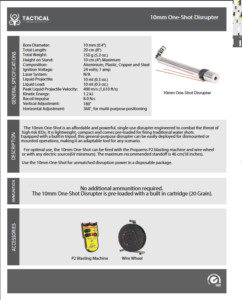 10mm One-Shot Disrupter