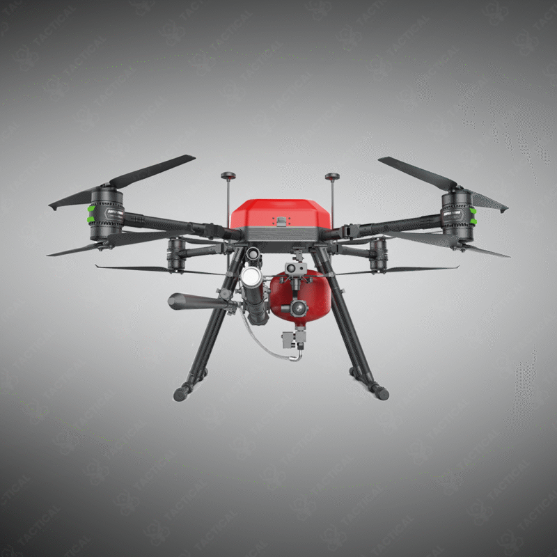 Fire Fighting Drone with Dry Powder Agent