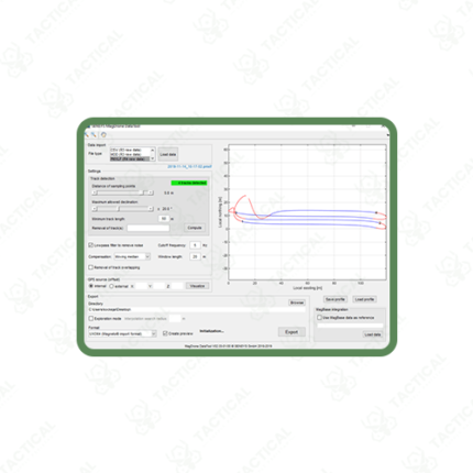 3-axis Portable Magnetometer Survey Kit
