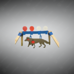 Full Size AR500 Vital Zones Hog Target with Stand