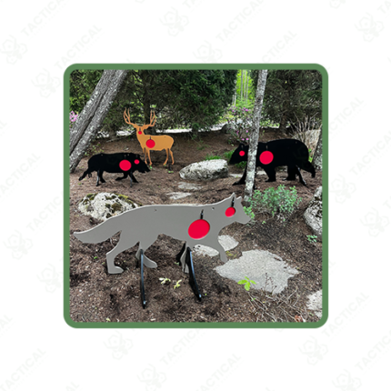 Full Size AR500 Vital Zones Hog Target with Stand