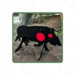 Full Size AR500 Vital Zones Hog Target with Stand