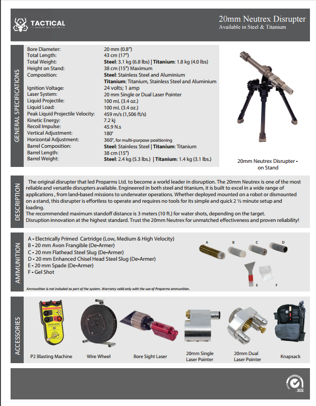20mm Neutrex Disrupter