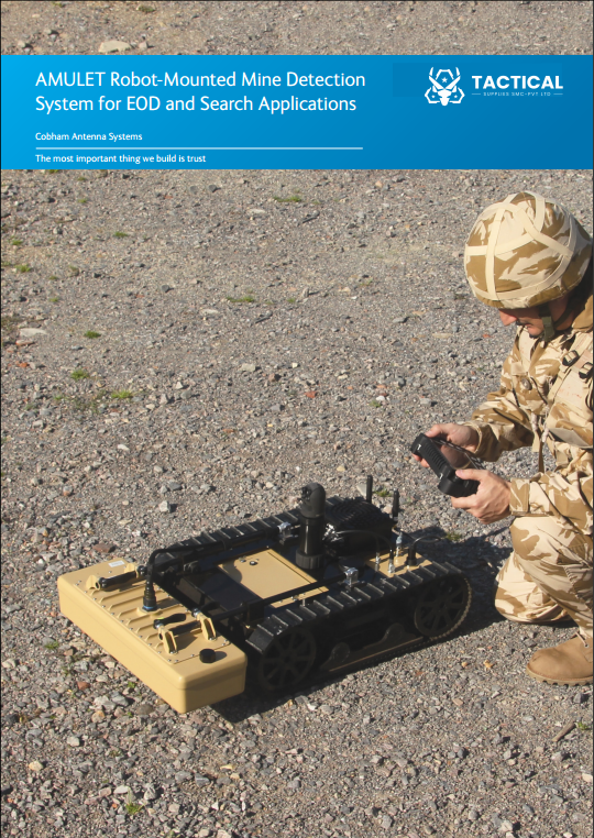 AMULET Robot Mounted Mine Detection System for EOD