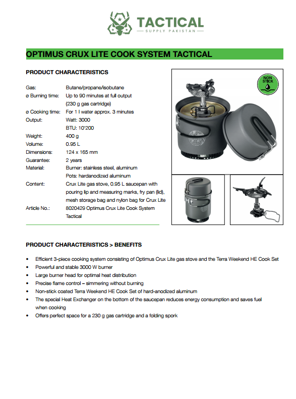 Crux Lite Cook System