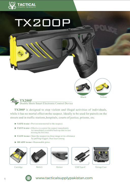 Double Shots Stun Gun | Taser Gun