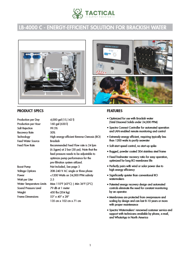 Energy-Efficient Solution for Brackish Water