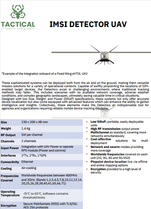 IMSI-Catcher Drone and MPS