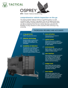 Mobile Trailer Vehicle X-ray (MTX) system