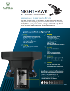 Nighthawk Handheld X-Ray Backscatter Imaging System