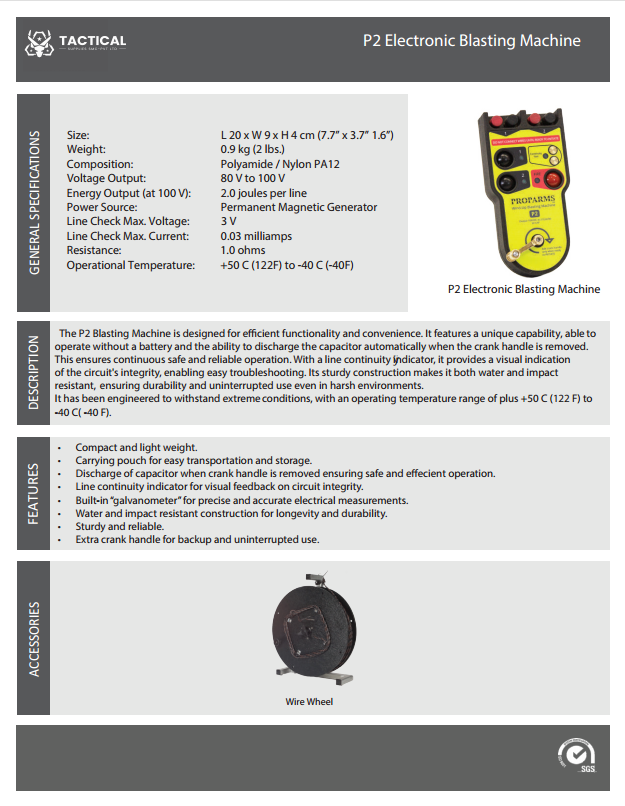 P2 Electronic Blasting Machine