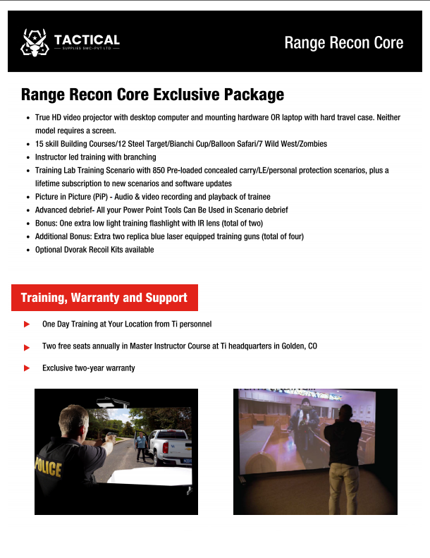 Firearms Training and Judgment Simulator (Range Systems)