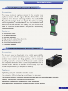 Security EOD Antidrone Surveillance Catalog